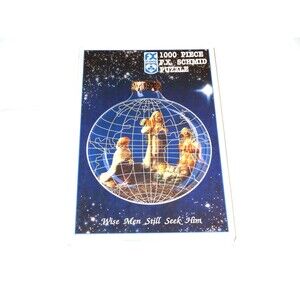 NEW FX SCHMID Wise Men Still Seek Him Nativity 1000 Puzzle Christmas Ornamen USA